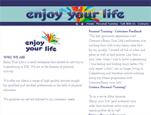 Tablet Screenshot of enjoyourlife.net